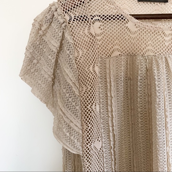 lacey sheer blouse - Picture 5 of 8